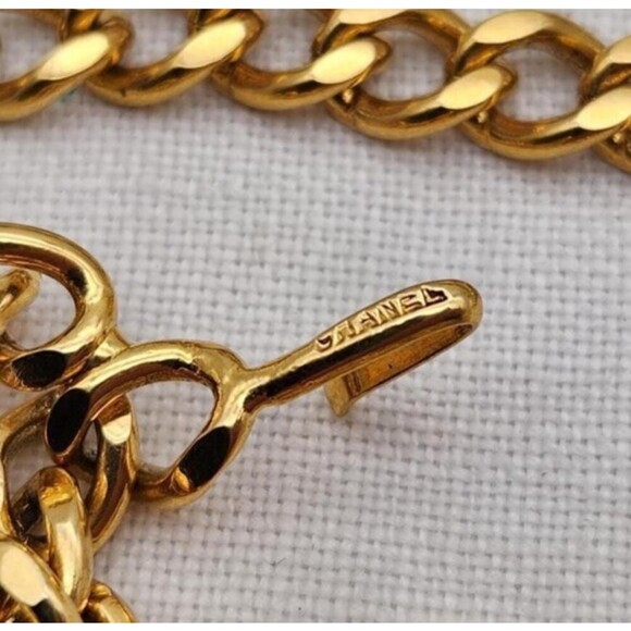 Vintage CHANEL multiple layer golden chain belt